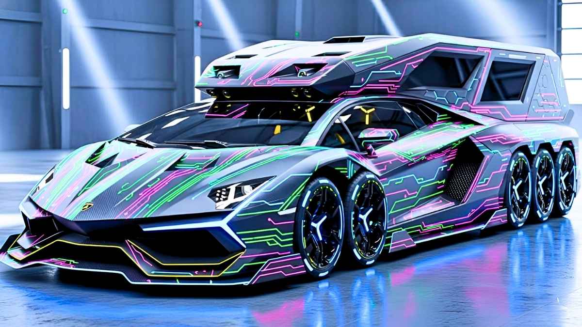 This $15 Million RV Is the Ultimate Status Symbol with a Lamborghini Stashed Inside