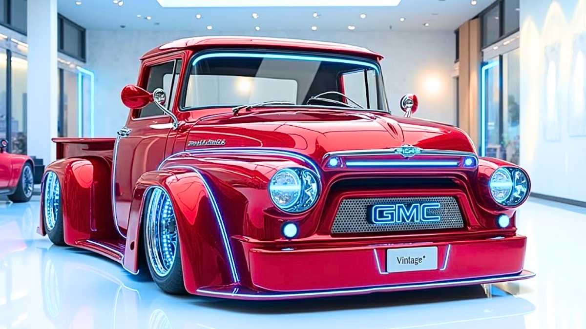 2026 GMC Vintage Pickup Concept Unveiled Classic Pickup Design Combined with Advanced Modern Features